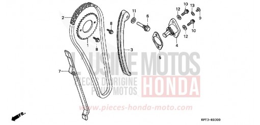 CHAINE A CAMES/TENDEUR CLR125W de 1998